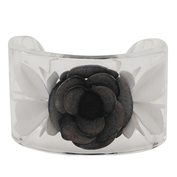 CHANEL Authentic Black Bracelet